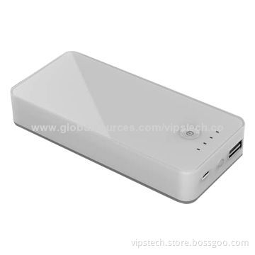 10,000mAh Portable Power Station for iPhone, FCC, CE, RoHS Marks, Transparent SeriesNew